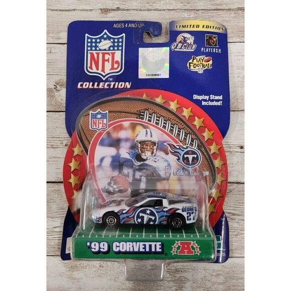 NFL Collection Limited Edition ‘99 Corvette Die Cast Car Eddie George 27 Hasbro - Picture 1 of 9